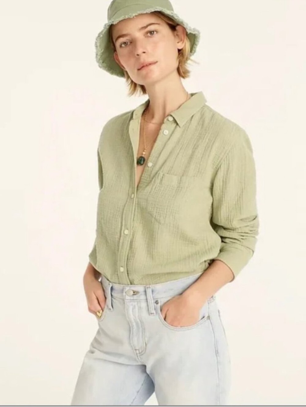 J. Crew linen 100% cotton button down